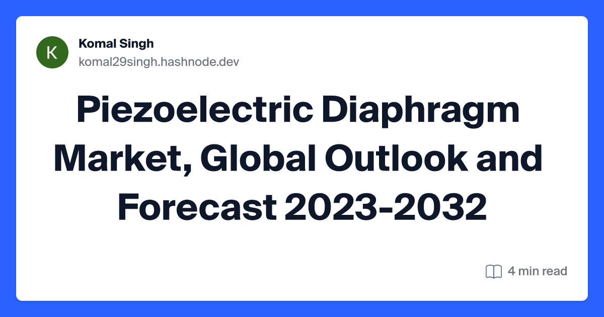 Piezoelectric Diaphragm Market, Global Outlook and Forecast 2023-2032